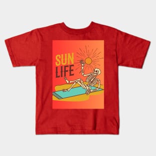 sun life summer time Kids T-Shirt